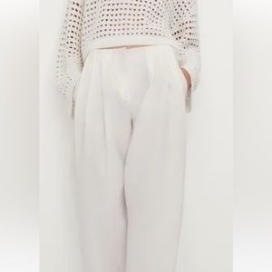 NWT Massimo- Dutti cotton linen low-waist trousers size 34/2